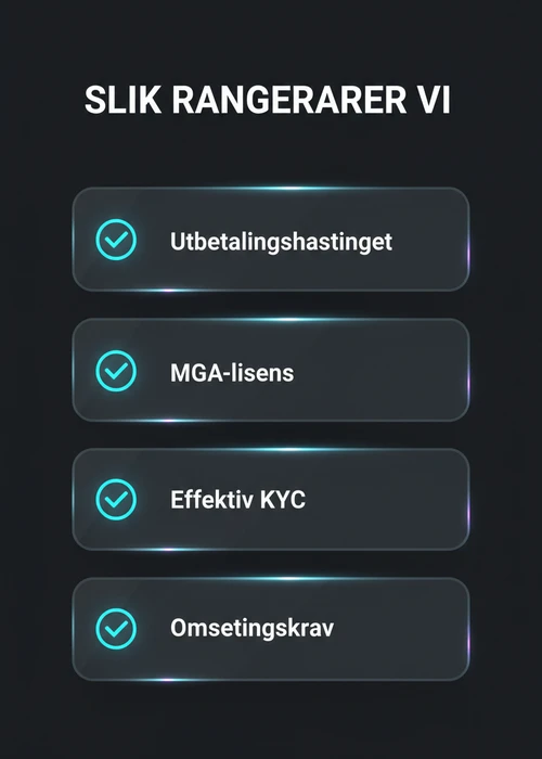 Oversikt over de beste casinoene med rask utbetaling i Norge for norske spillere.